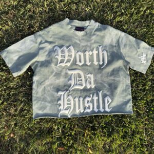 UNISEX CROPPED TEE - OLIVE GREEN